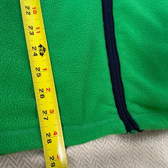 Vineyard Vines Vest Mens XL Green Fleece Logo Preppy Full Zip Pockets - Picture 10 of 11